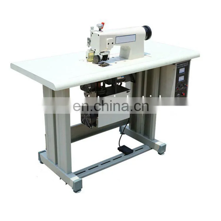 Good quality ultrasonic sealing sewing machine for table napkin semi-automatic lace