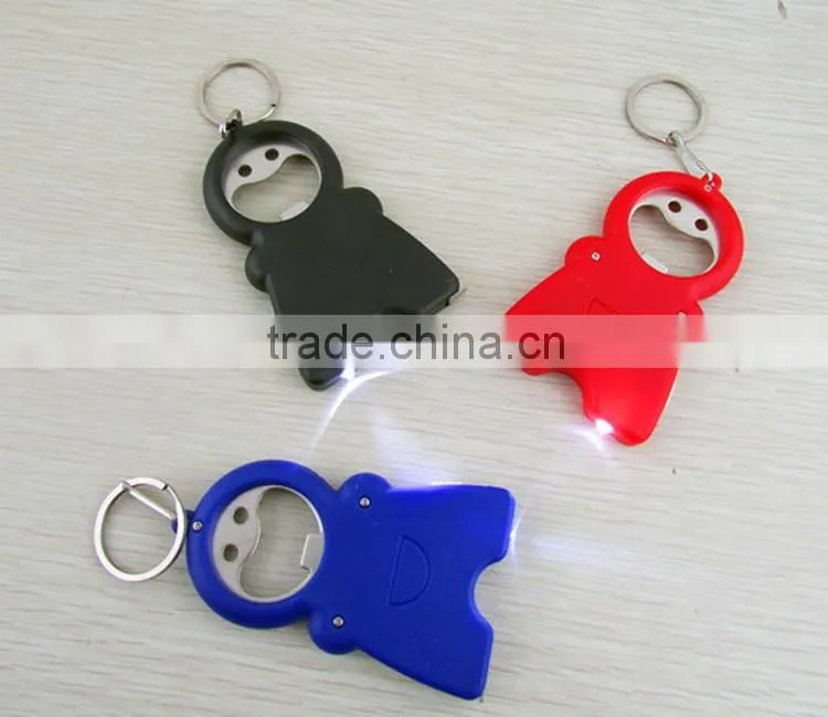 Customized cheap cute bottle opener keychains wholesale
