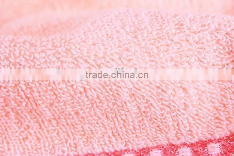Comfortable luxury customized reactive printing bowknot 100% cotton bath towel