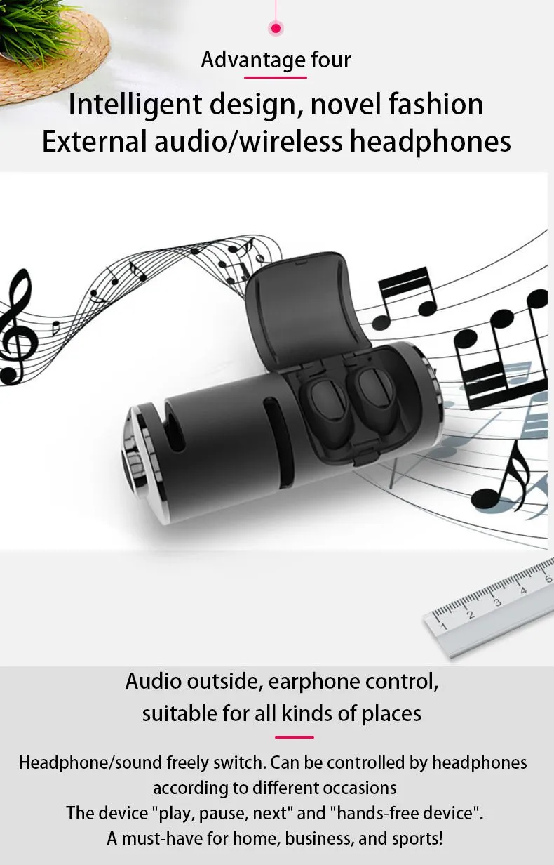 2020 Bulk Earbuds Mini Earphones HD Stereo Magnetic Wireless Earbuds with Charging Case for Smartphones