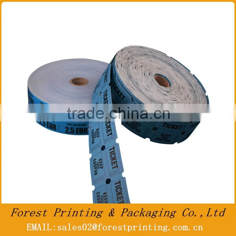 Raffle Game ticket ,double line raffle ticket with wood free paper