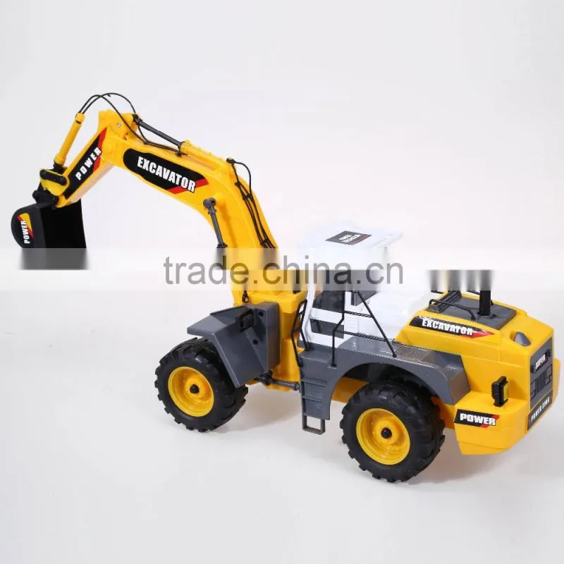 RC 6 channel plastic models toy excavator