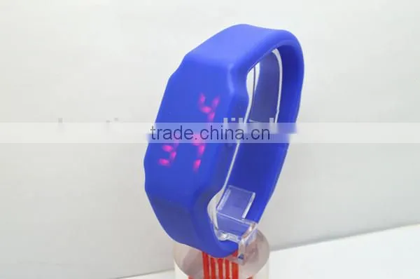 friendly silicone usb flash watch, thin strap,colorful band
