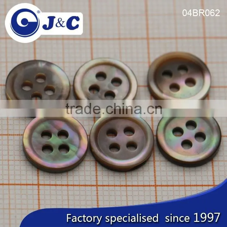 J&C Brown MOP shell buttons,pearl shell buttons for fashion shirt.BR062, BR064