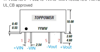 1W 5V DC-DC TPV  DC to DC converter modules