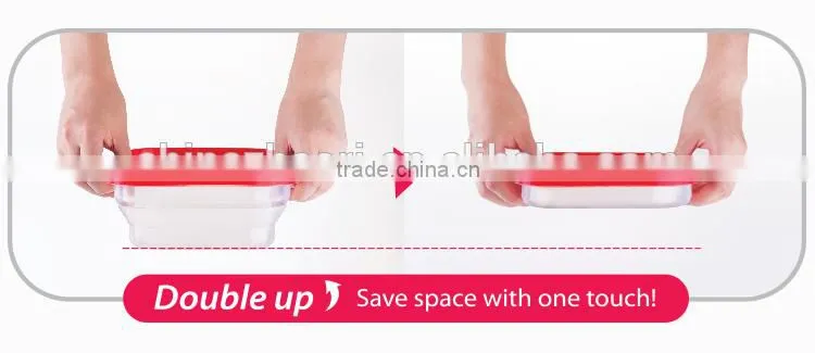 1.5L (1500ml ) Silicone food container , Platinum silicone, Foldable, Non-stick,