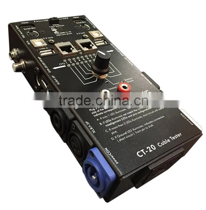 Network Audio Rj45 And USB Line Tester With Black Color CT-20