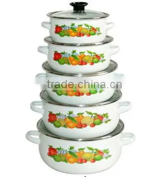 Outstanding designs flower painting ceramic sauce pot sets