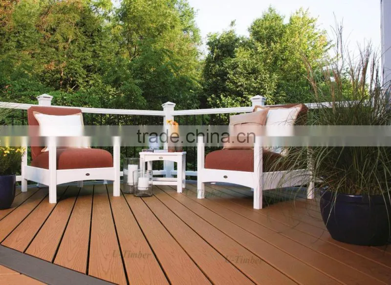Techwood WPC decking floor for outdoor like garden patio and swimming pool