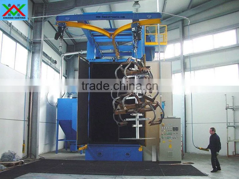 Hook type shot peening machine sand blasting machine