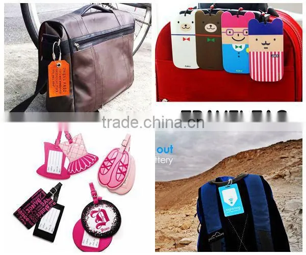 soft pvc luggage tag