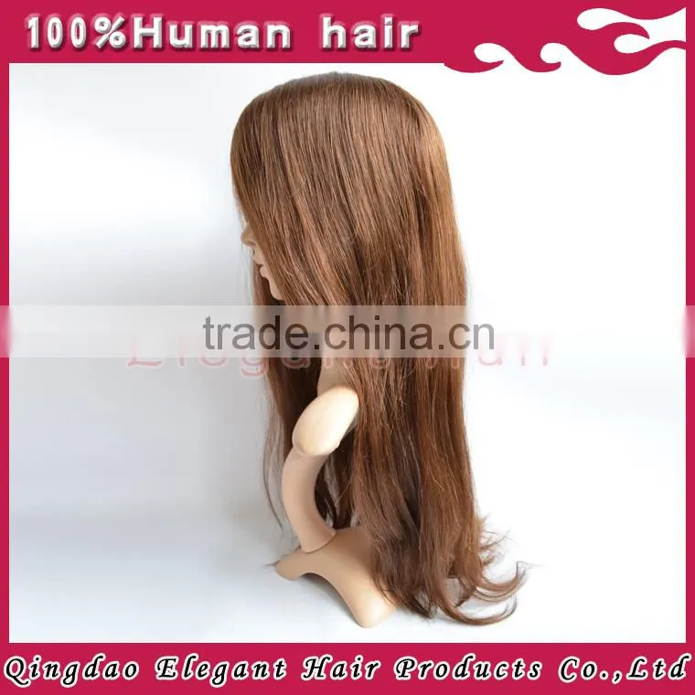 2015 Wholesale Cheap Lace Wig With Bangs 100% Unprocessed Virgin Remy Brazilian Human Hair Full Lace Wigs
