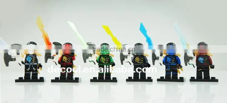 Decool 10023-10028 Ninja Tornado 6pcs/lot Minifigure Toy Building bricks Blocks Toys