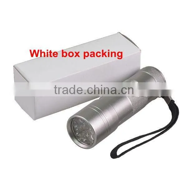 Hot sellers Aluminum 390~395nm pets UV Blacklight Flashlight