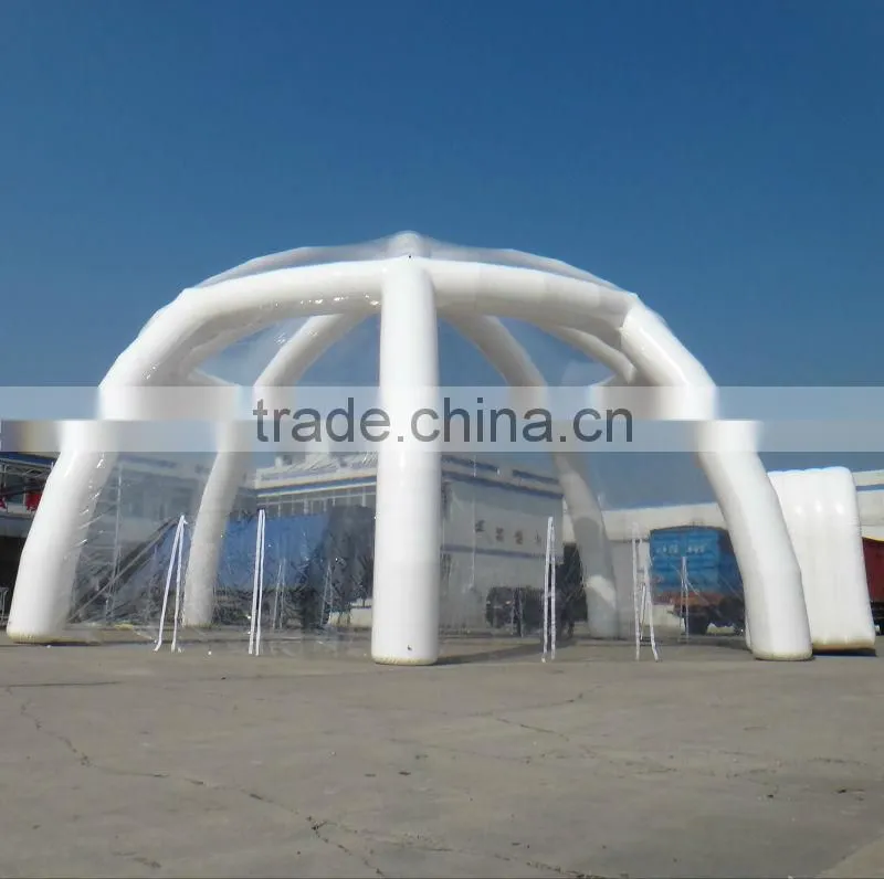 2014 cheap OEM design clear inflatable lawn tent