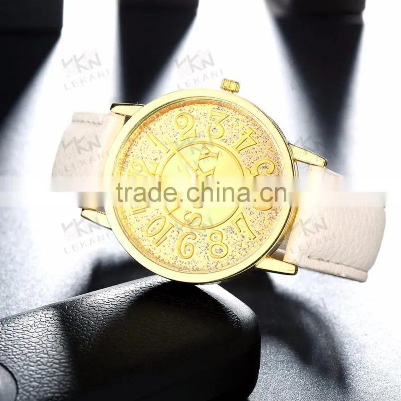 Hot sale high quality brand watches with leather watch strap, branded watches for boys
