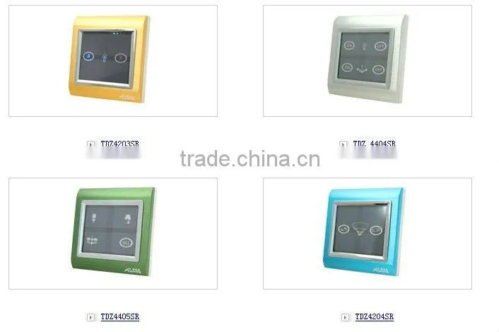 zigbee smart touch screen switch in home automation system