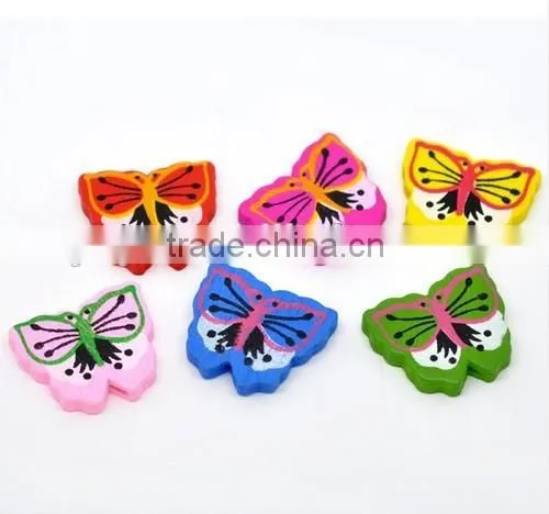 SB0751 Rabbit Easter Bead, Wooden Bunny Beads
