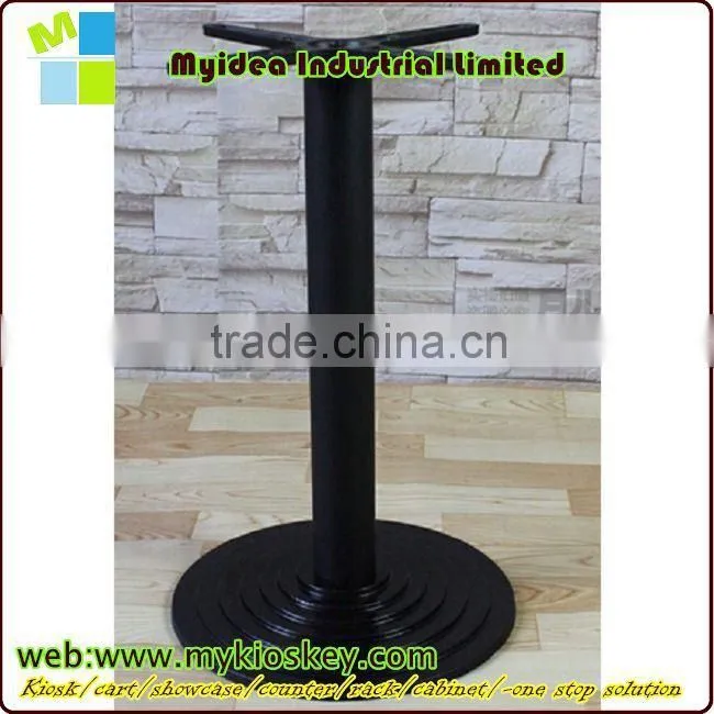 HS-A067 round table base chrome metal gold plating machine base for marble table outdoor furniture