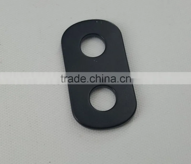 metal cord end in black matt color for handbag