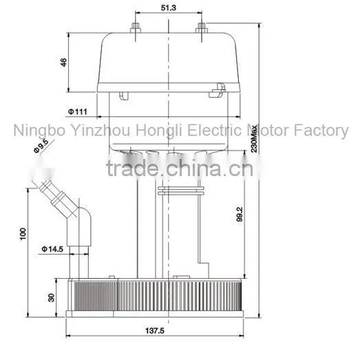 12W air condition water cooler pump