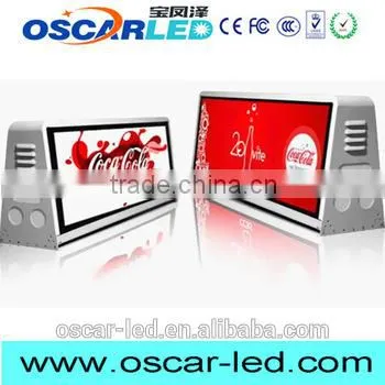 Professional outdoor double side Oscarled Trade Assurance taxi top lihgt box with CE certificate