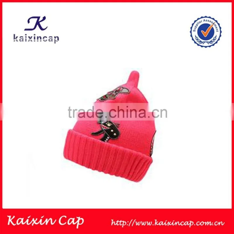 special embroidery high quality popular fashion colorful winter knitted beanie cap
