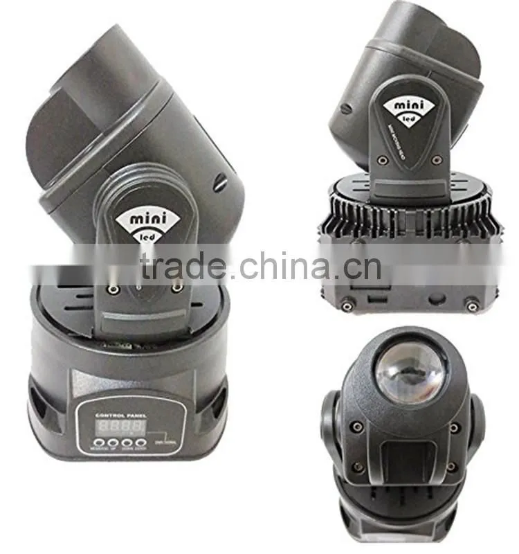 LED Mini 15W LED Moving Head Spot Beam Light