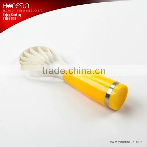 Hot sell fruit tool plastic mini fruit slicer with stainless steel handle