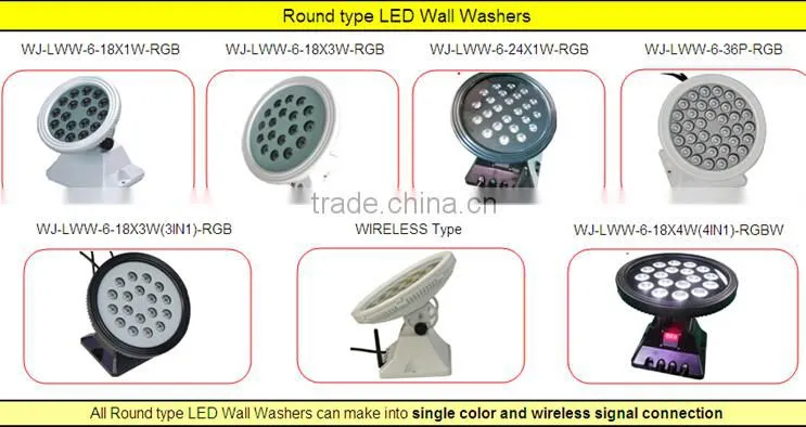 Dongguan IP65 outdoor wireless dmx512 rgbw led wall washer