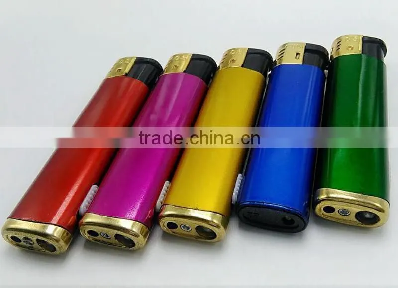 2016 Color flame butane torch lighter parts refillable for cigarette