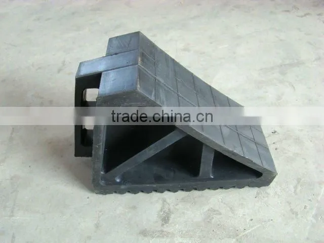 best price rubber wheel chock stopper for truck
