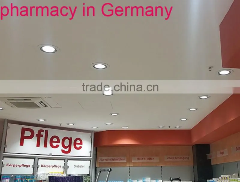 Low height 52mm brass aluminum 6w cob led downlight dimmable with factory price