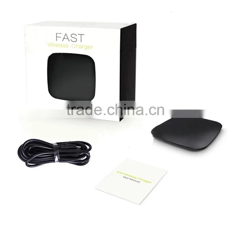 2016 new arrived 9v fast charger qi wireless chager for Samsung Note5 S6 edge