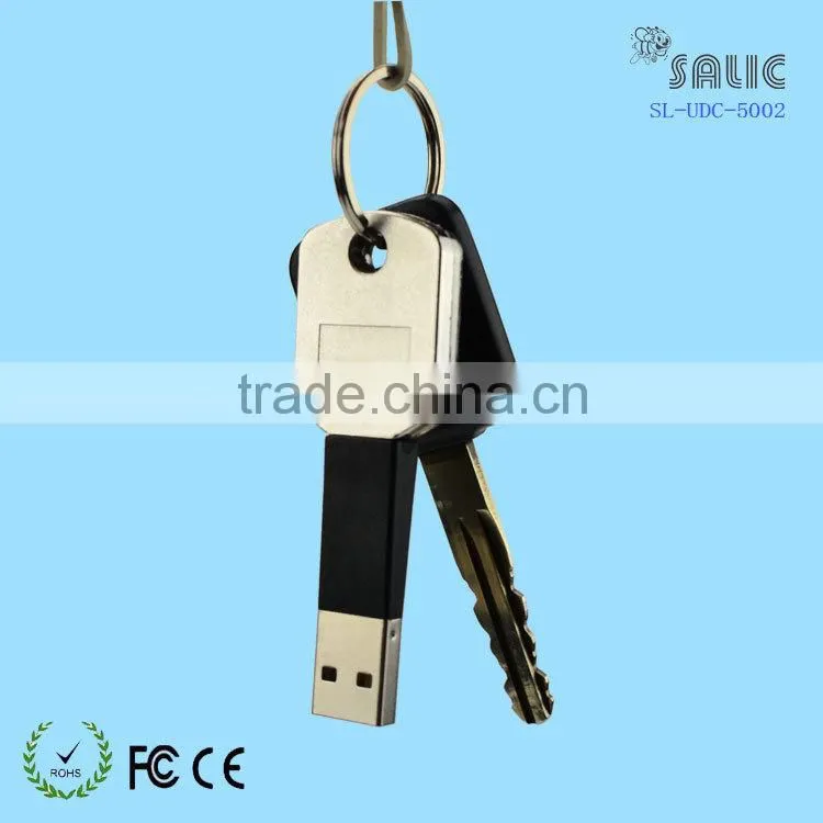 2015 newest design Key Chain Ring USB Charger Data Sync Adapter Cable for iphone 5/5s/6/6plus, ipod