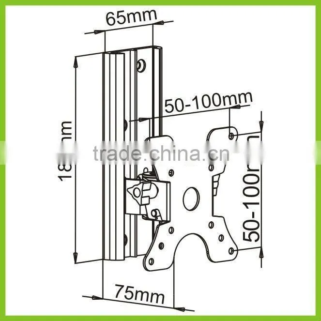 LCD300 Aluminum Full MotionTV Mount For LCD/LED TVs