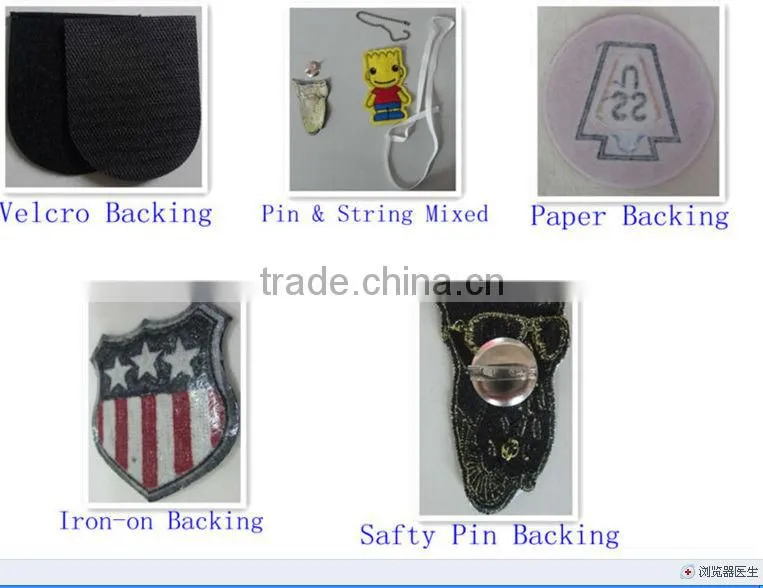 skull woven embroidery velcro on patches