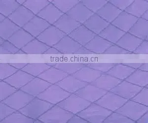 round pintuck taffeta table cloth/ wholesale pintuck taffeta table linen wedding decoration