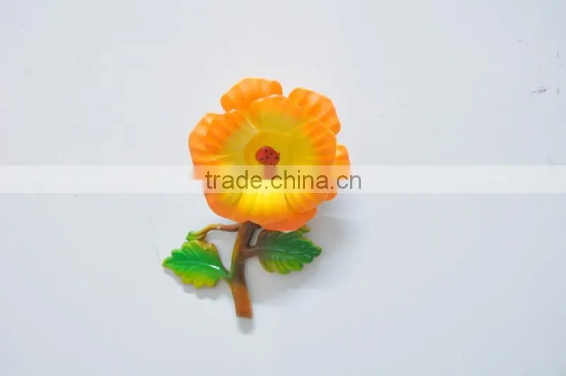 5 inch Plastic Morning Glory Wedding Decoration Artificial Flower Freezer Magnet