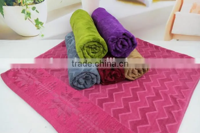bright color bamboo cotton velour bath towel middle east market