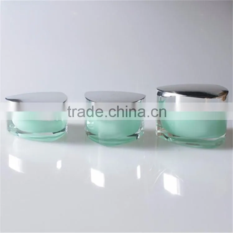 hotsale 50g heart shape acrylic jar