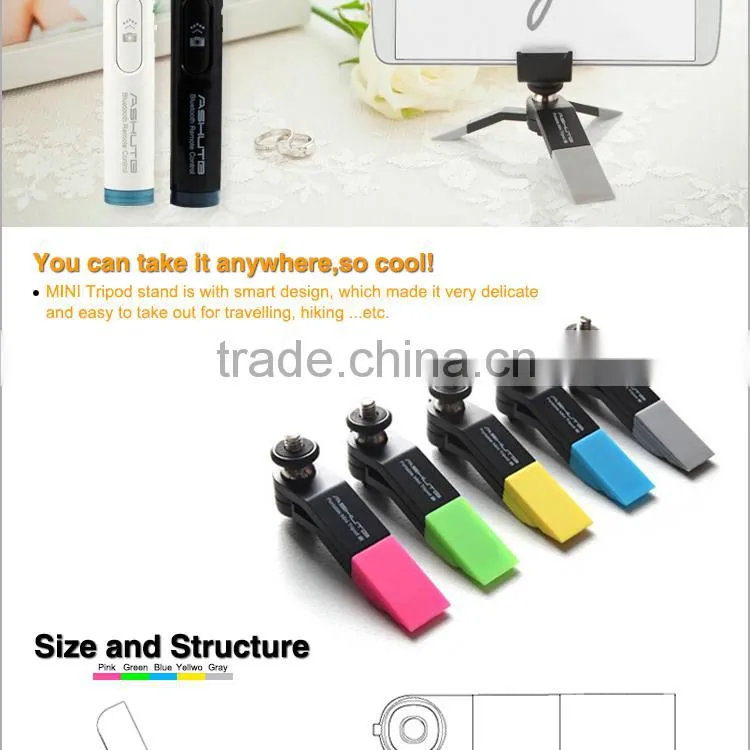 Carry-home Universal Mounting Phone Tripod for Phone and Camera with Metal Holder