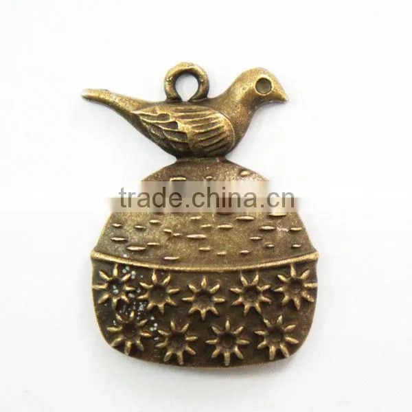 New Design Alloy Bird Metal Floating Charms In Bulk