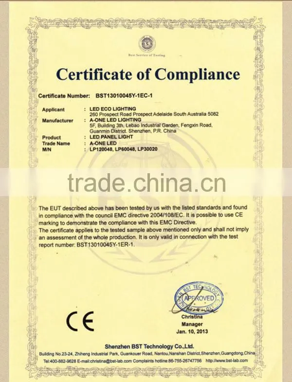 2014 hot sell high quality professional factory led panel 30x30 30W 2500lm with CE ROHS SAA