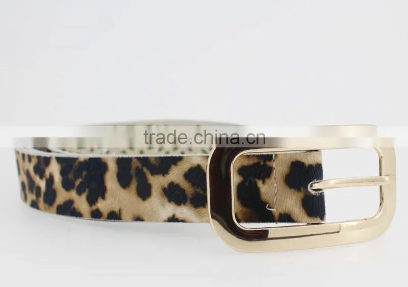 2015 HOT sale fashion sexy girls dresses belt with Fuax pu leather square buckle