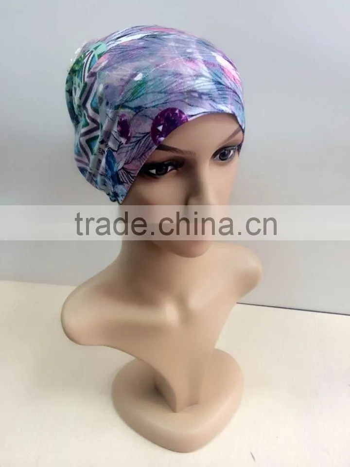 C073 new style print tube underscarf,muslim hats