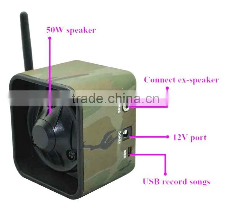 Waterproof electronic decoy, electronic decoy bird caller, electronic decoy mp3 with quite clear song audio output