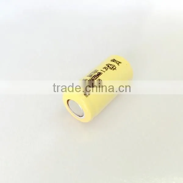 1.2v ni-cd 2/3AA 200mah rechargeable battery flat type