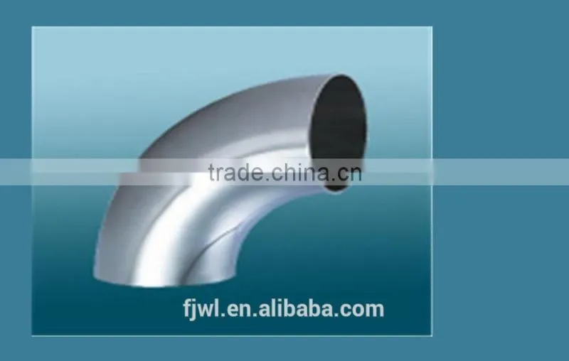 Sanitary pipe fittings stainless steel welded elbow