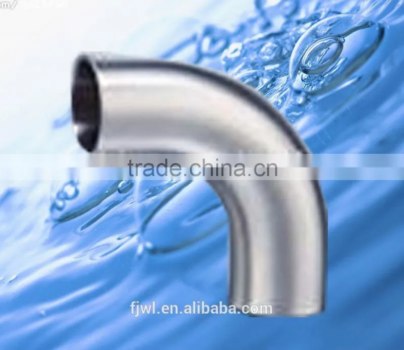 Sanitary pipe fittings stainless steel welded elbow